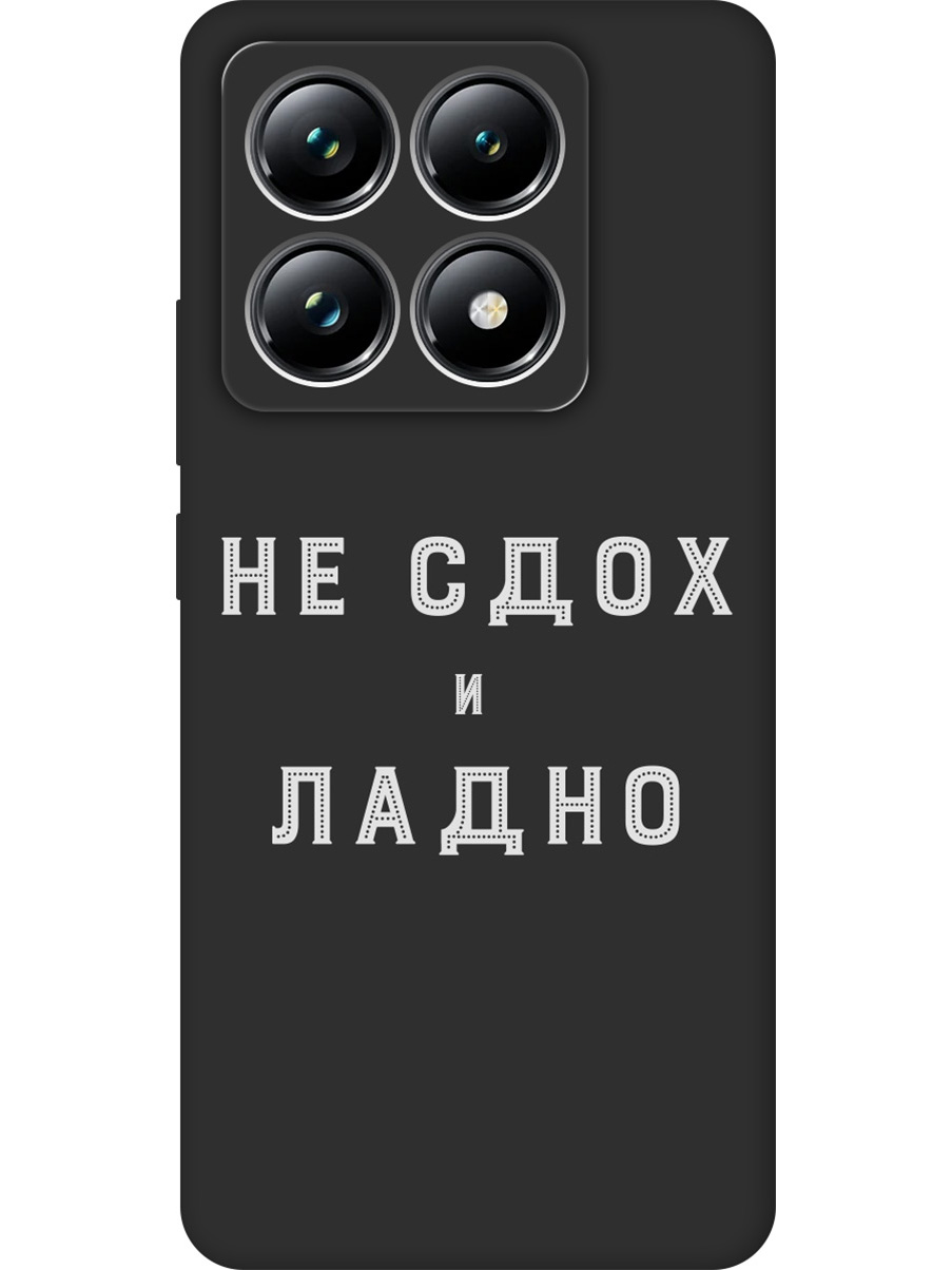 

Силиконовый чехол на Xiaomi 14T Pro с принтом "Не сдох" матовый черный, Черный;белый, 785979061