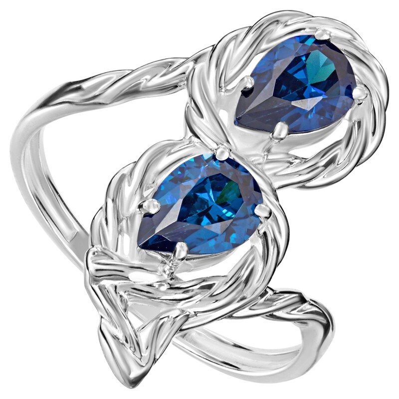 

Кольцо из серебра с кристаллом ювелирным 17,5 LAZURIT-ONLINE 826900, 826900