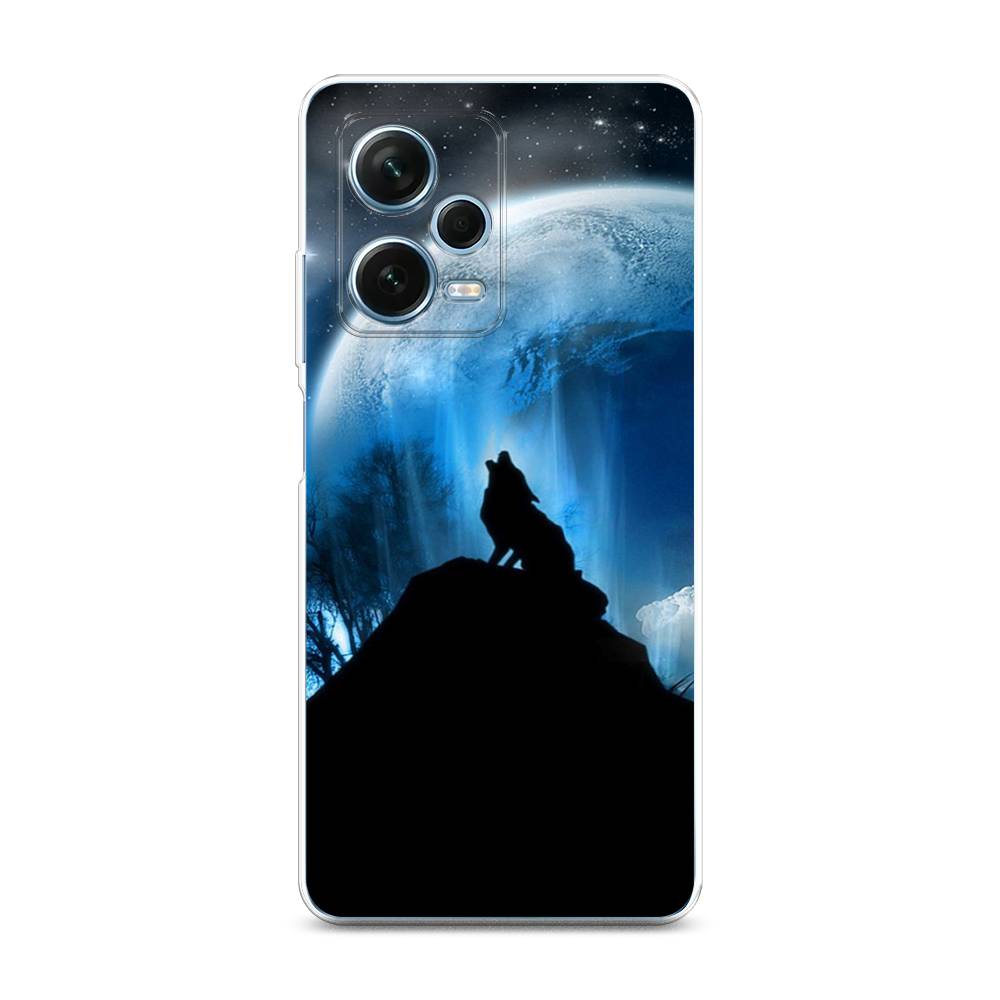 

Чехол на Xiaomi Redmi Note 12 Pro Plus "Волк 2", Синий;черный;белый, 317150-1