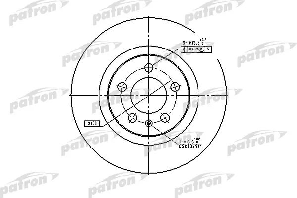 Тормозной диск PATRON PBD4027