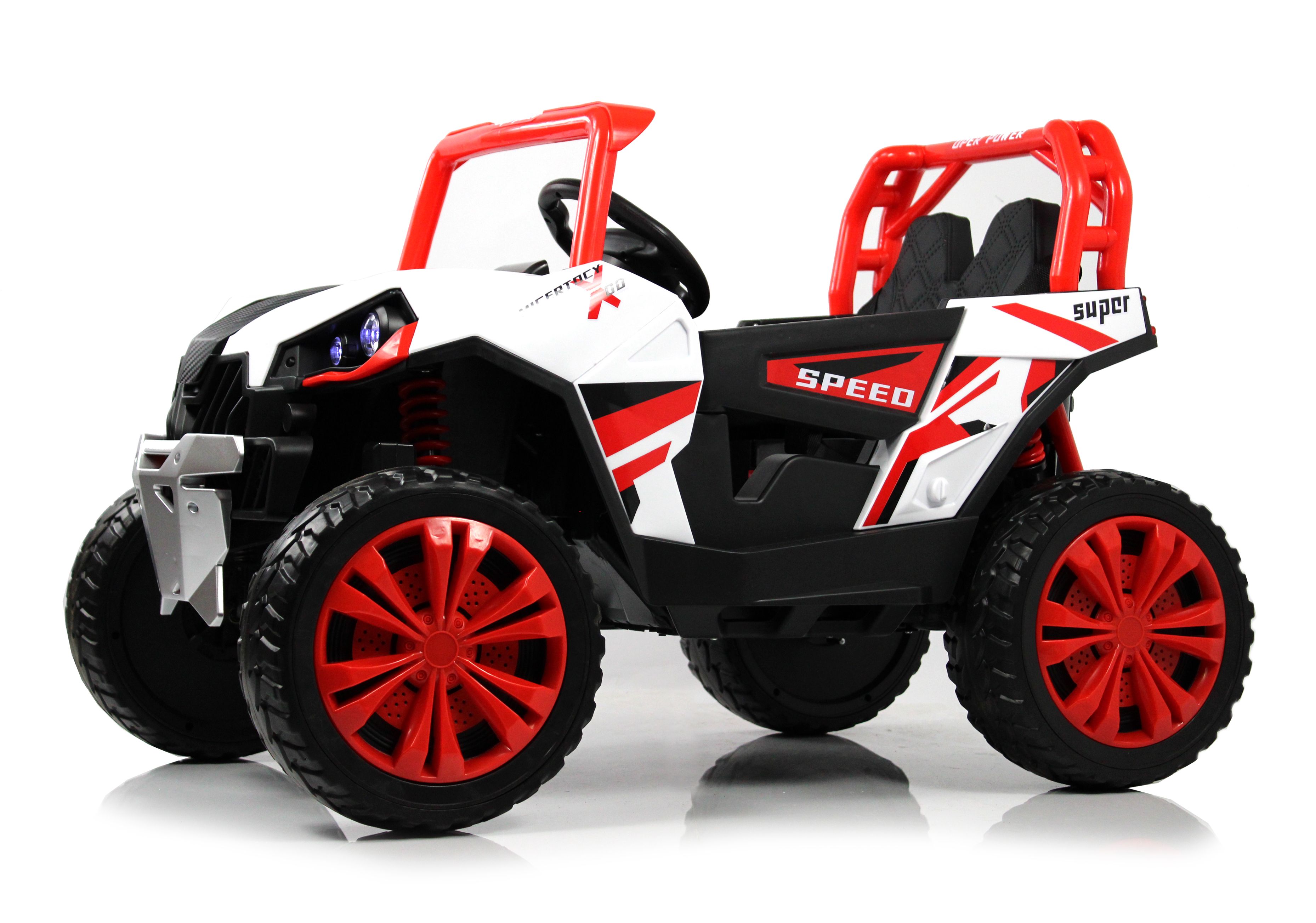 

Электромобиль RiverToys багги F888FF Красный джип, F888FF