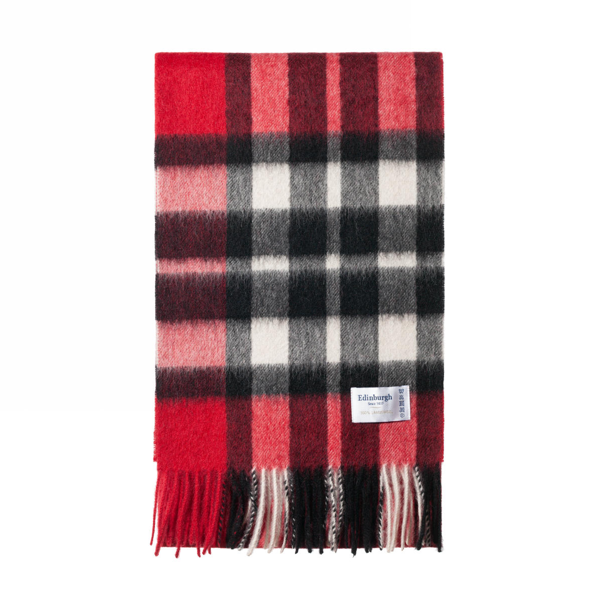 

Шарф унисекс Edinburgh Lambswool Scarf exploded scotty thomson red, 175x26 см, Красный, Lambswool Scarf