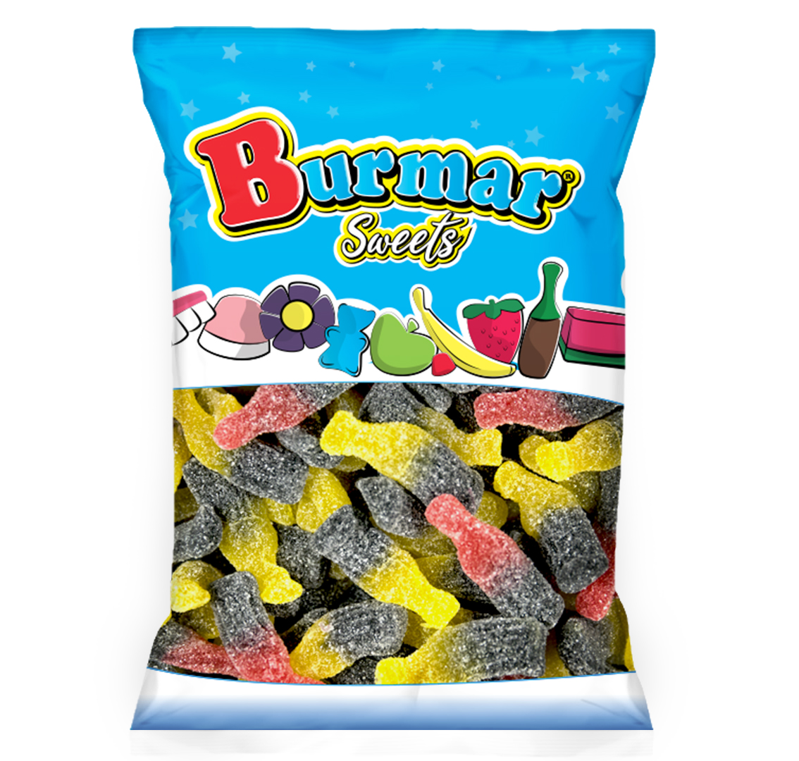 

Мармелад Burmar Бутылочка ассорти экстра кислая, 1 кг