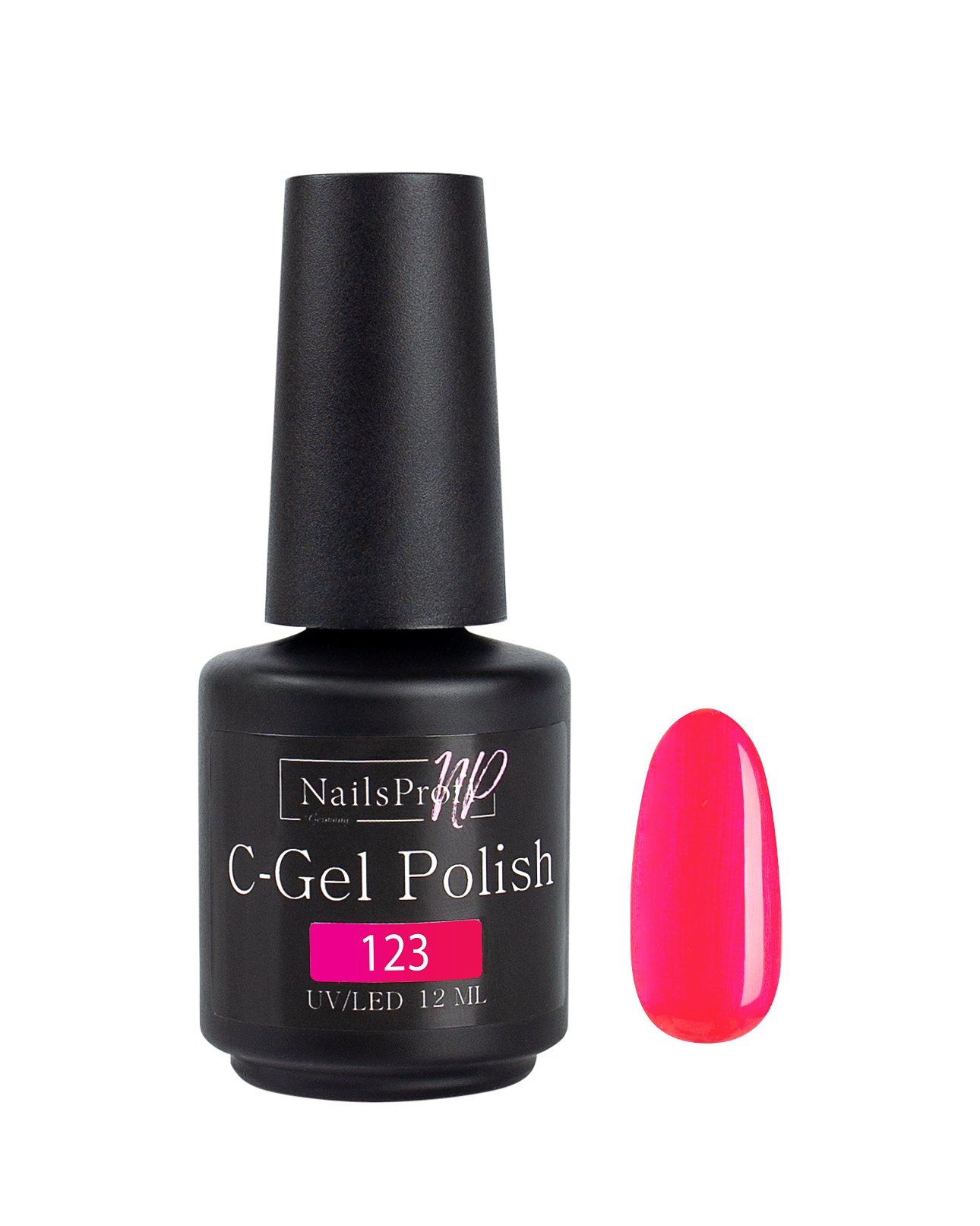 фото Гель лак nailsprofi для ногтей, маникюра, педикюра /c-gel polish-s 123 - 12 мл