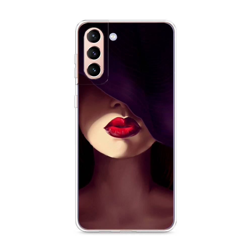 фото Чехол awog "красные губы" для samsung galaxy s21 +