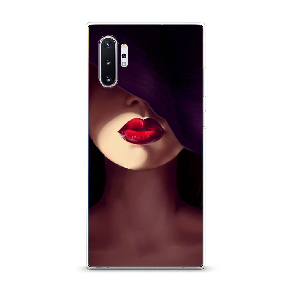 

Чехол Awog на Samsung Galaxy Note 10 + "Красные губы", Разноцветный, 28550-7