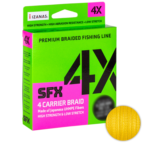 Шнур Sufix Sfx Braid X4 135м. 0.235мм. Yellow