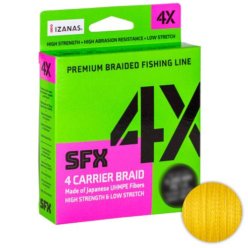 

Шнур Sufix Sfx Braid X4 135м. 0.165мм. Yellow, Желтый, Sfx Braid