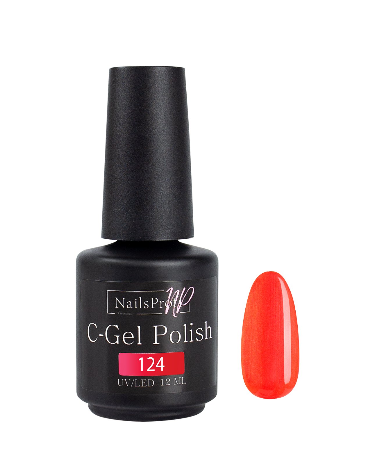 фото Гель лак nailsprofi для ногтей, маникюра, педикюра /c-gel polish-s 124 - 12 мл