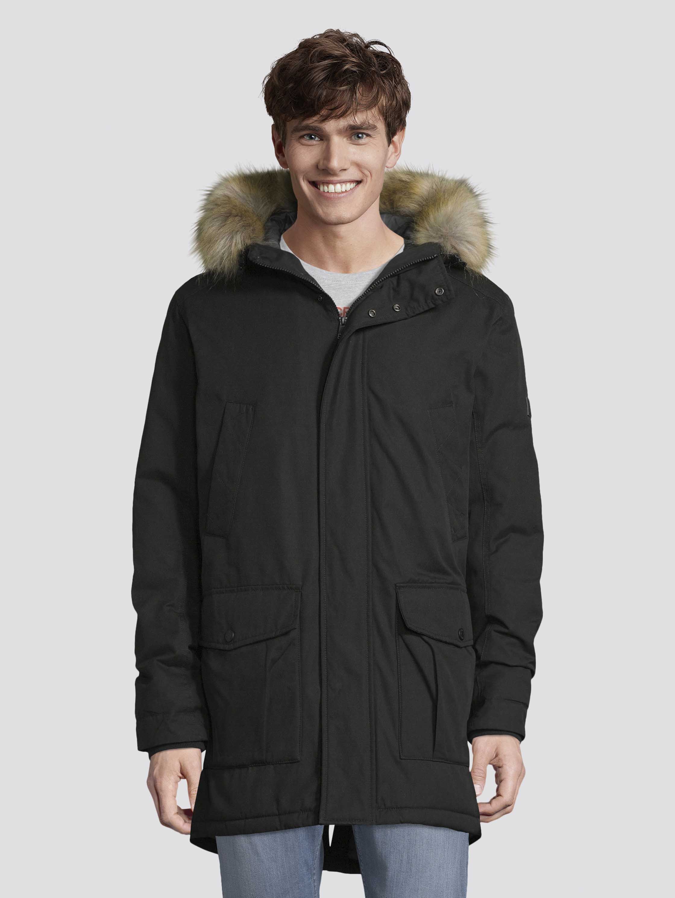 

Парка мужская TOM TAILOR 1023635 черная S, 1023635