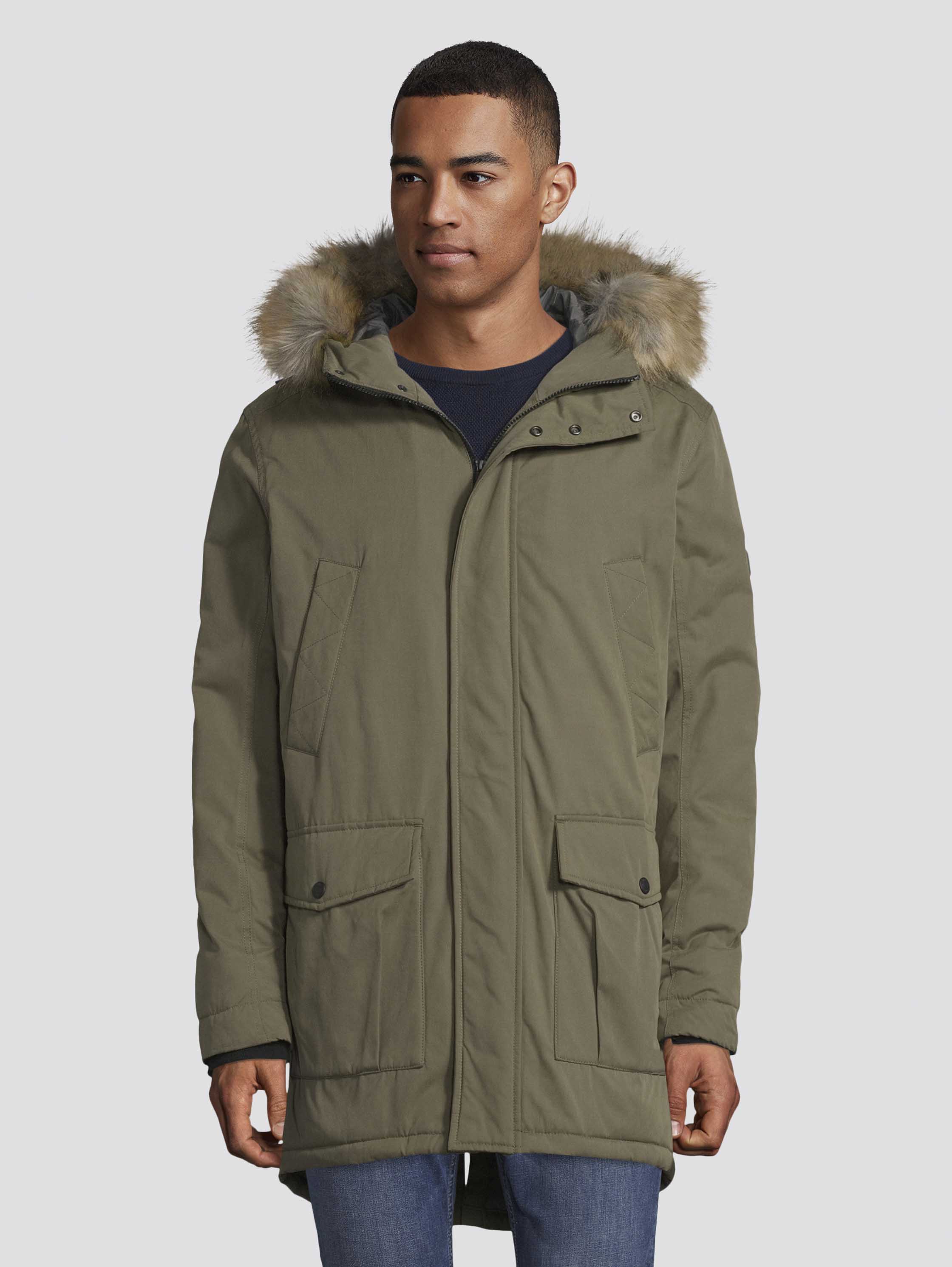 

Парка мужская TOM TAILOR 1023635 зеленая S, 1023635