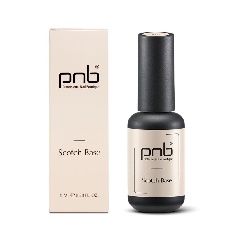 

База для ногтей PNB Scotch Base UV LED прозрачная 12-free 8 мл, Scotch Base 8 ml