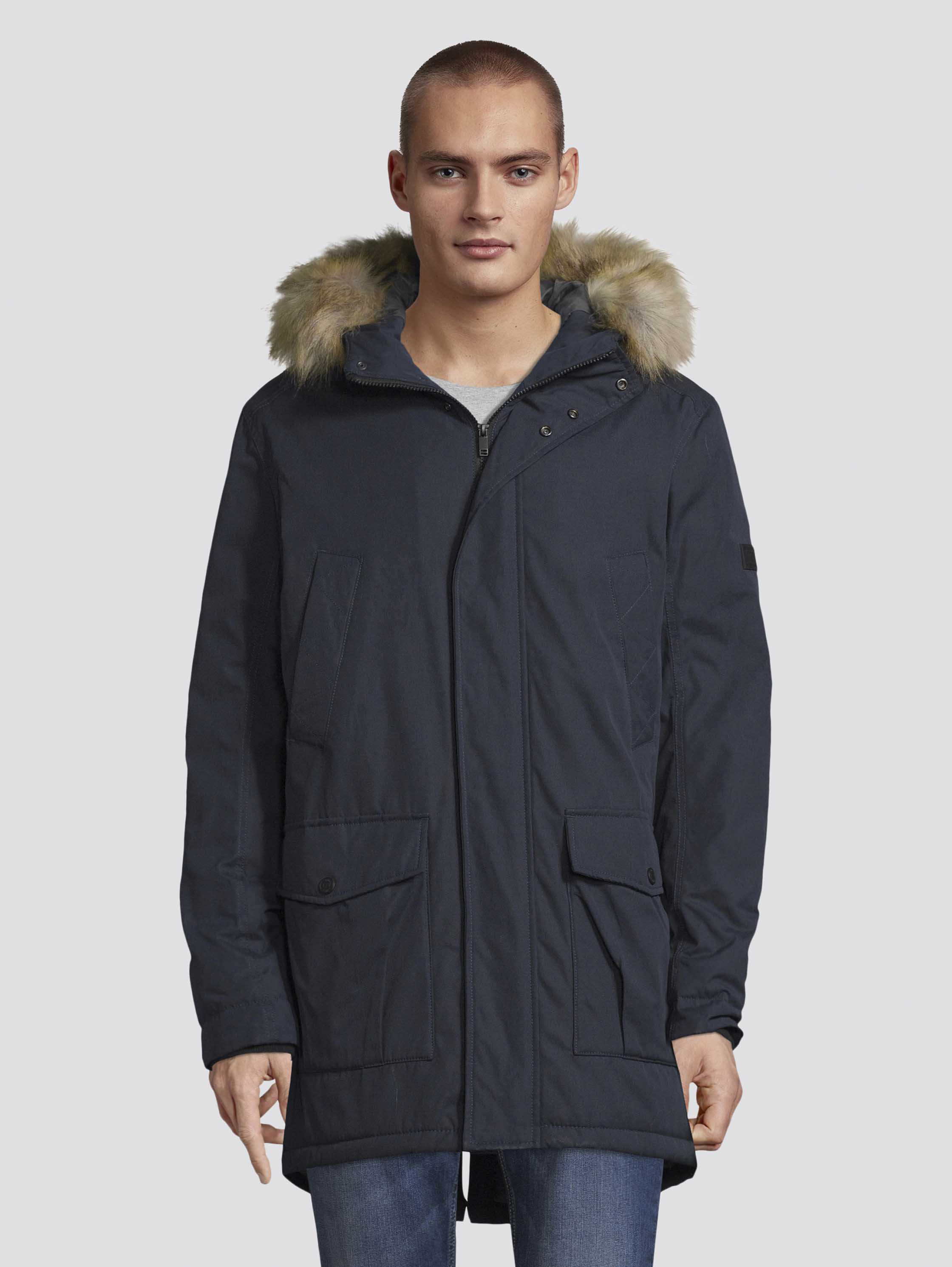 

Парка мужская TOM TAILOR 1023635 синяя XL
