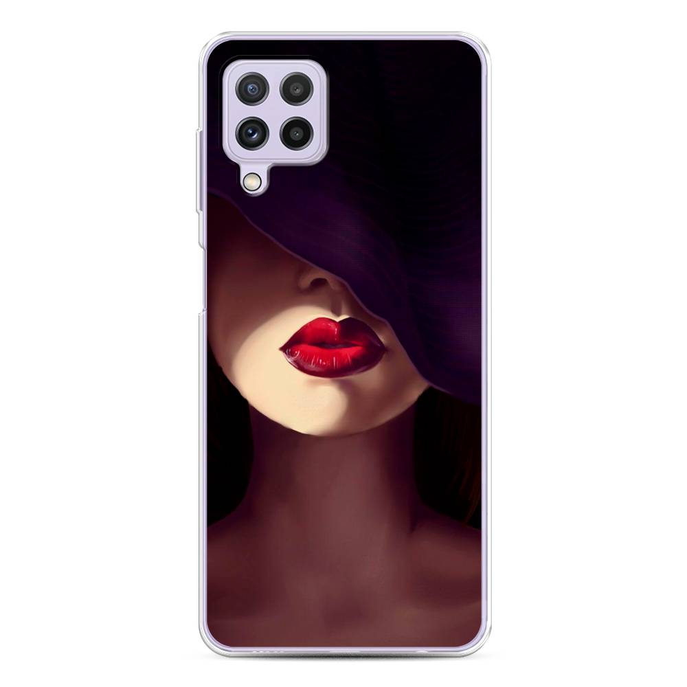 фото Чехол awog "красные губы" для samsung galaxy a22