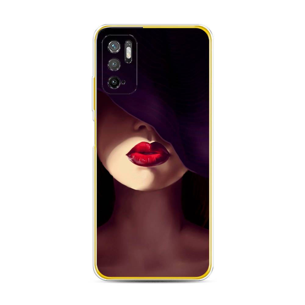 

Чехол Awog на Poco M3 Pro "Красные губы", Разноцветный, 311050-7