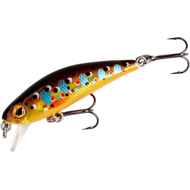 

Воблер Mikado TWIST BROWN TROUT 4.2 см. тонущий, Разноцветный