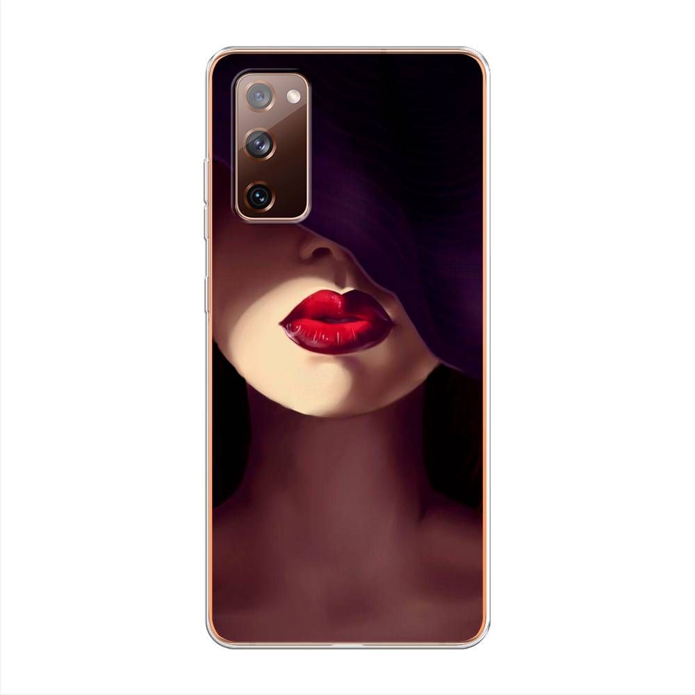 фото Чехол awog "красные губы" для samsung galaxy s20 fe