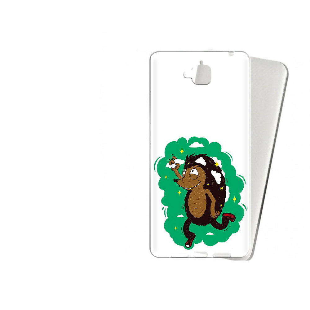 

Чехол MyPads Tocco для Huawei Enjoy 5 Ежик в облаках (PT24942.37.77), Прозрачный, Tocco