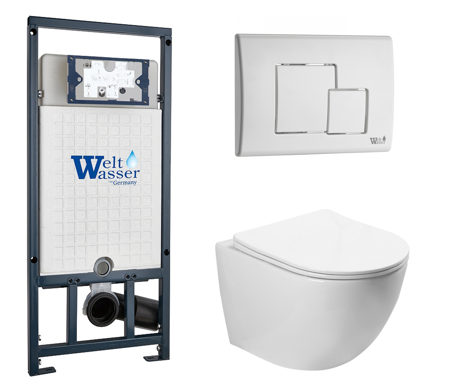 

Комплект: инсталляция WeltWasser Marberg 507 + унитаз SL-5005 с кнопкой белой