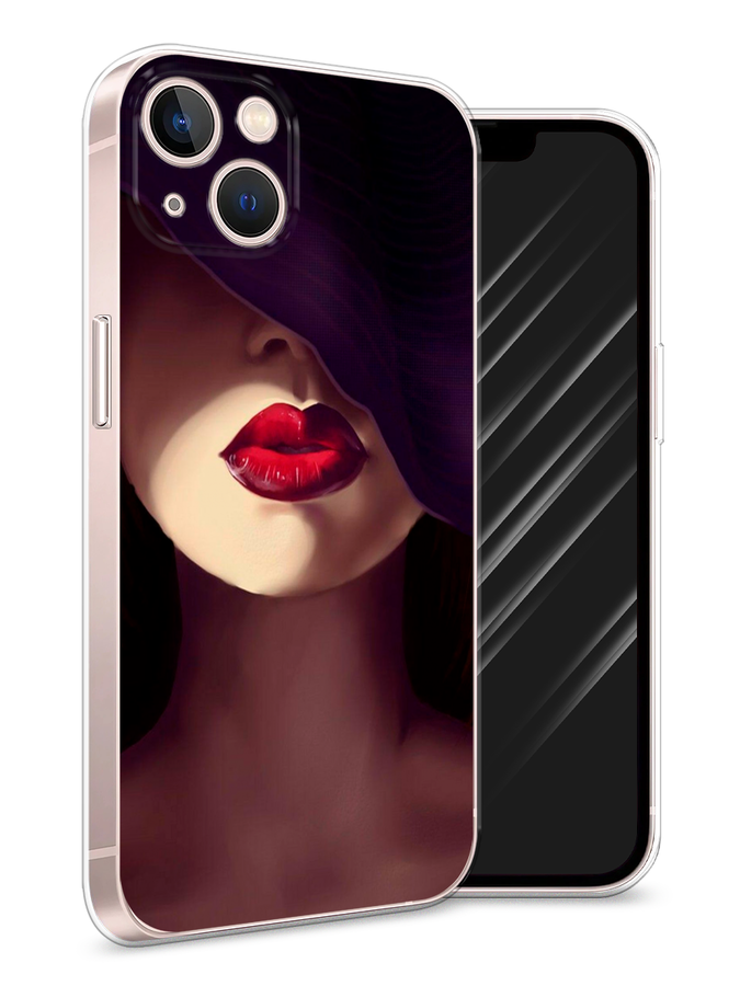 фото Чехол awog на apple iphone 13 / айфон 13 "красные губы"