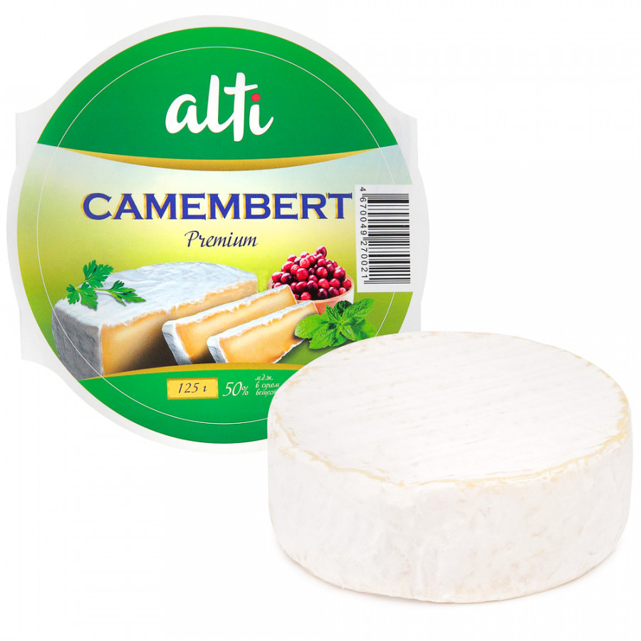 фото Сыр мягкий alti camembert 50% 125 г