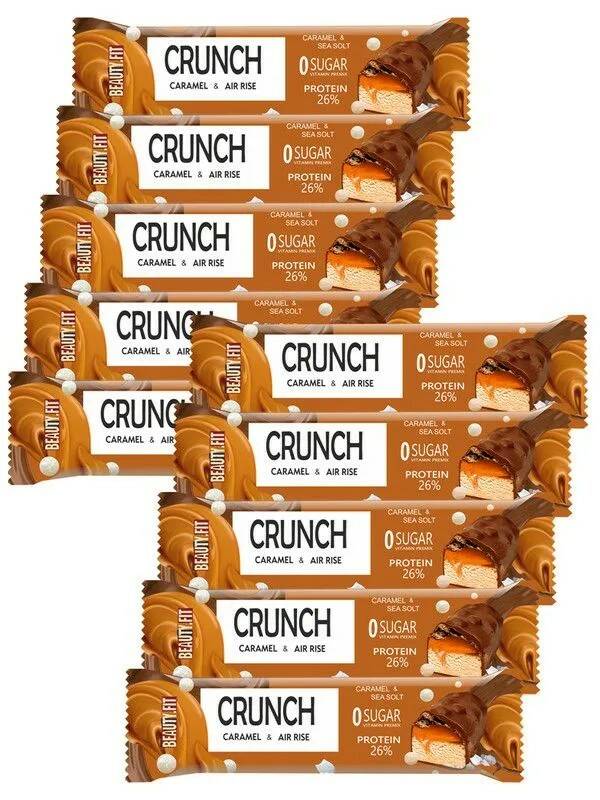 

Beauty.Fit Протеиновый батончик CRUNCH Caramel & Air rise, Ассорти 12х40г, Протеиновый батончик CRUNCH Caramel & Air rise, Ассорти 12х40г