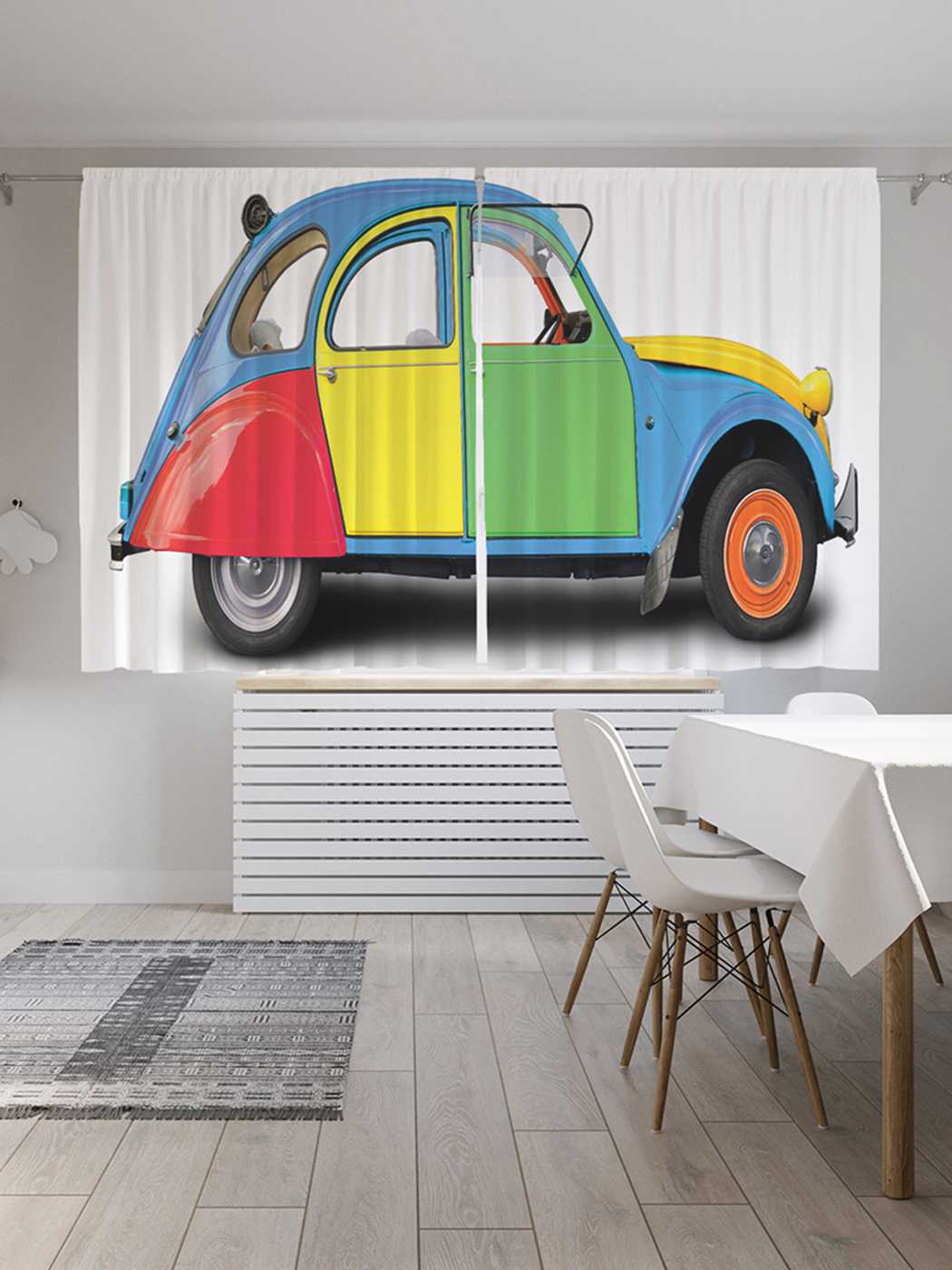 

Шторы JoyArty c фотопечатью "Красочное авто" из сатена, 290х180 см, Красочное авто