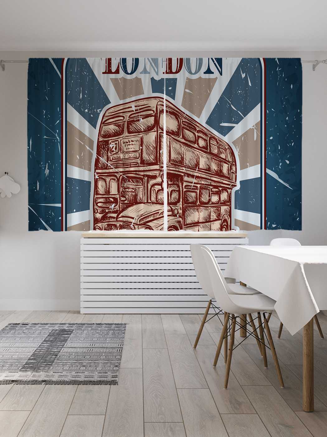 

Шторы JoyArty c фотопечатью "Эмблема Лондонского автобуса" из сатена, 290х180 см, Эмблема Лондонского автобуса