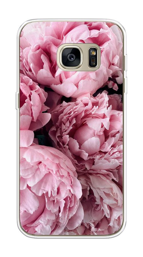 

Чехол Awog на Samsung Galaxy S7 "Нежные пионы", Розовый;черный;белый, 24550-8