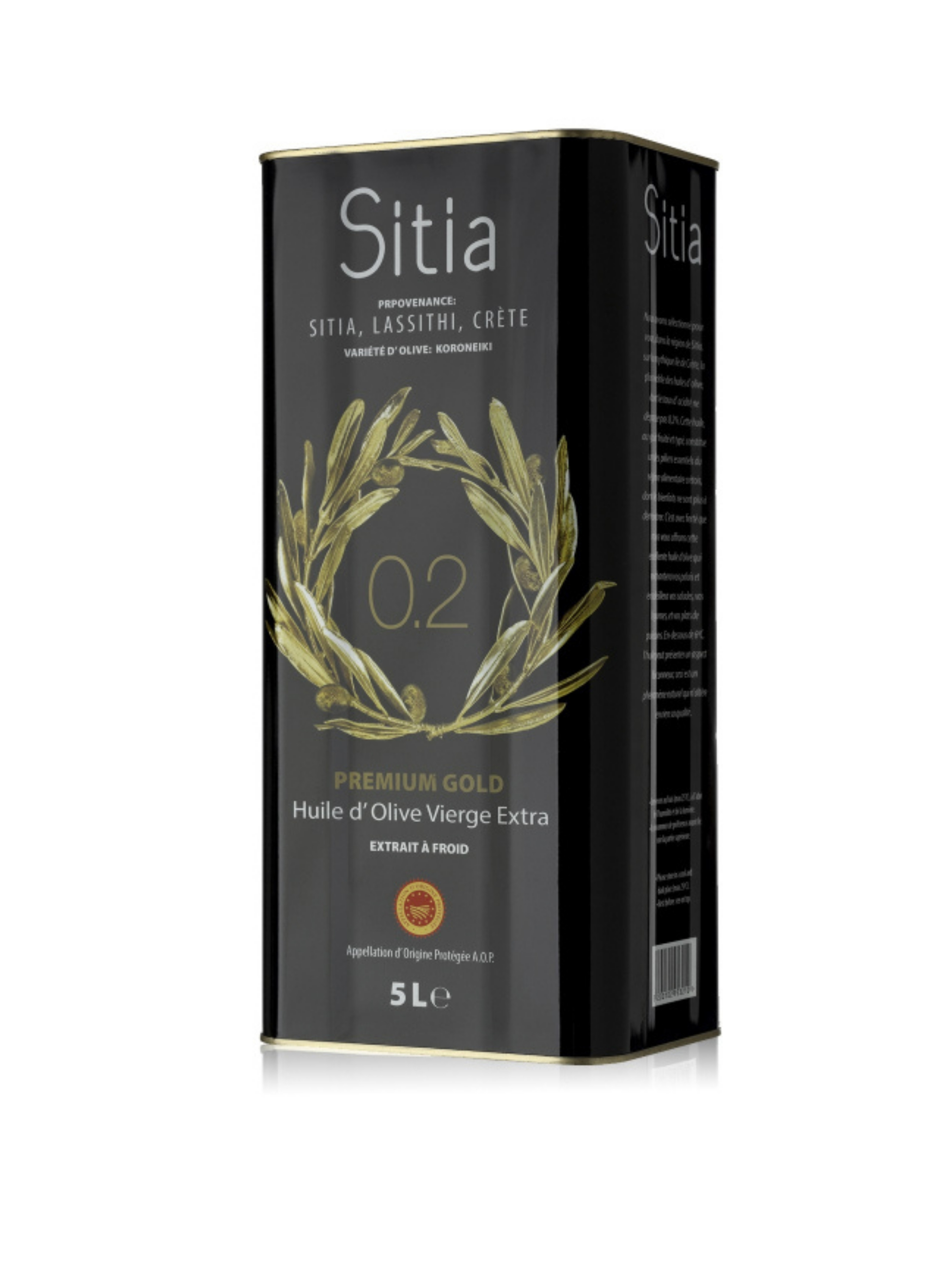 Масло оливковое SITIA нерафинированное Extra Virgin olive oil, 5 л, ж/б, 81.0070,1