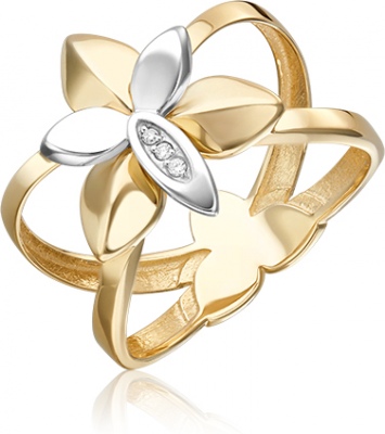 

Кольцо из золота с бриллиантом р. 17,5 PLATINA jewelry 01-5603-00-101-1121, 01-5603-00-101-1121