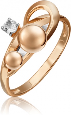 

Кольцо из золота р. 17,5 PLATINA jewelry 01-5516-00-201-1111, топаз, 01-5516-00-201-1111