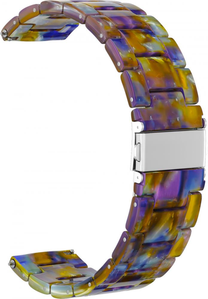 

Ремешок из смолы GSMIN Farl 20 для Ticwatch 2 / E (Сине-бежевый)