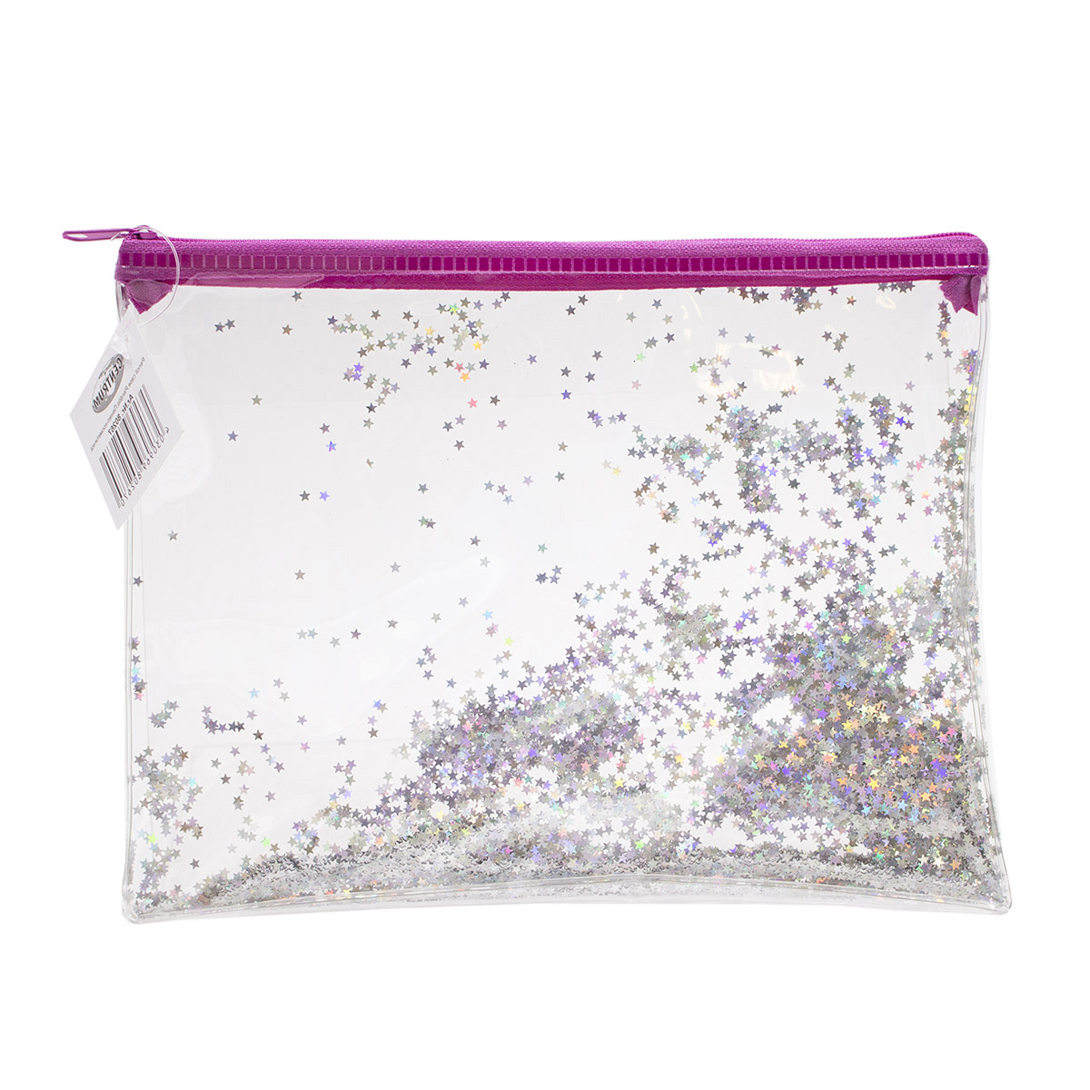 

Косметичка Centrum Glitter, 80267, звёзды и сердечки, на молнии, 22*17 cм