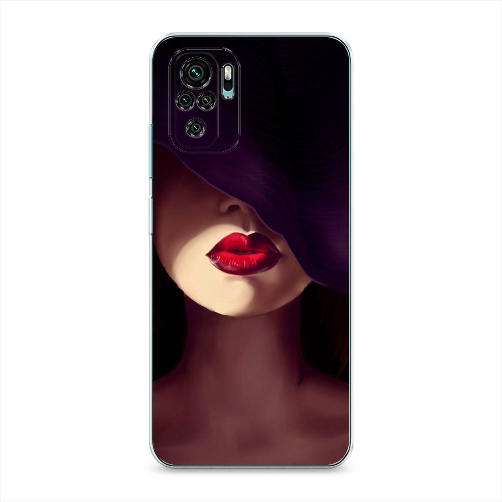 фото Чехол awog "красные губы" для xiaomi redmi note 10