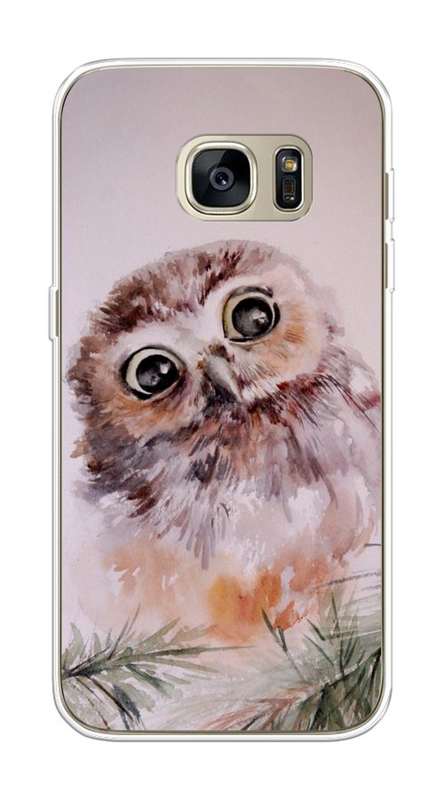 

Чехол Awog на Samsung Galaxy S7 "Сова на розовом", Розовый;коричневый, 24550-1