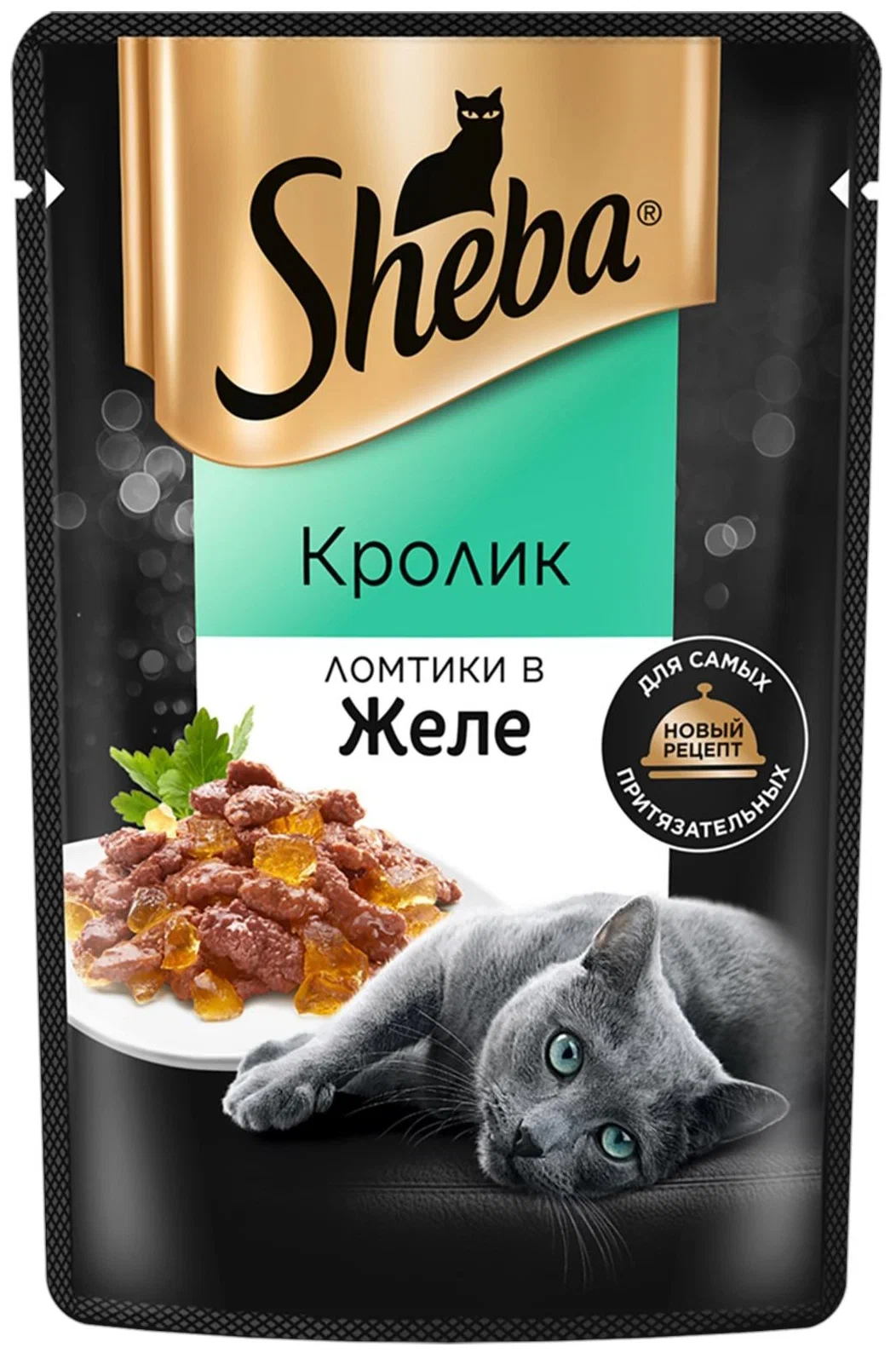 

Влажный корм для кошек Sheba, с кроликом в желе, 75 г, Pleasure