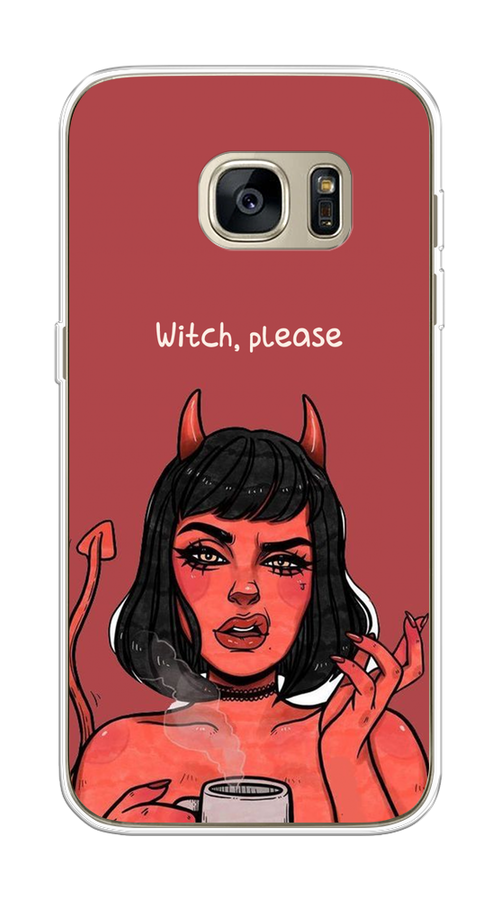 

Чехол Awog на Samsung Galaxy S7 "Evil Girl", Красный;черный, 24550-6