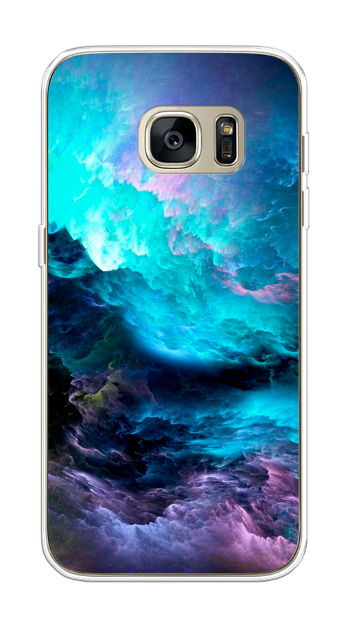 

Чехол Awog на Samsung Galaxy S7 "Бирюзовое небо", Фиолетовый;черный, 24550-4