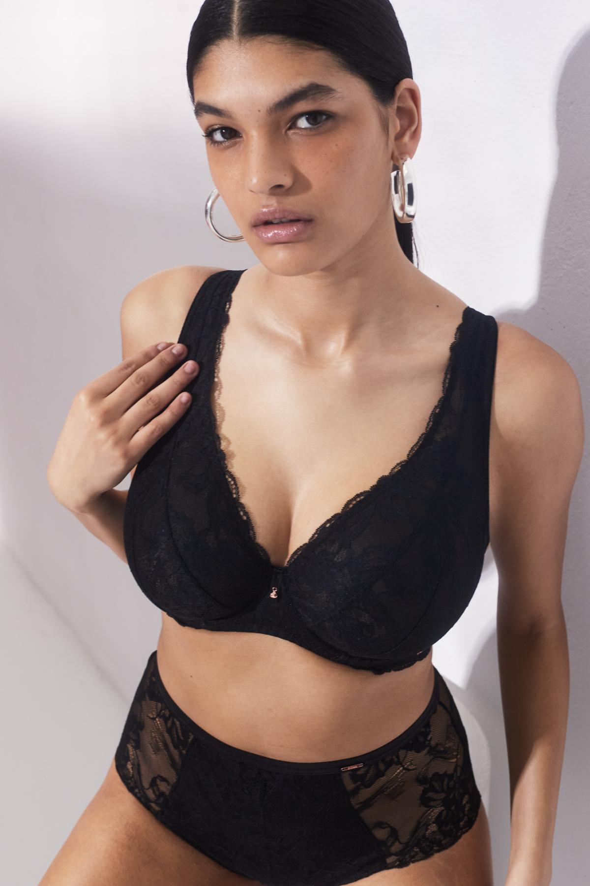 

Бюстгальтер женский Alles Sublime M Plus Bralette черный, Sublime M Plus Bralette