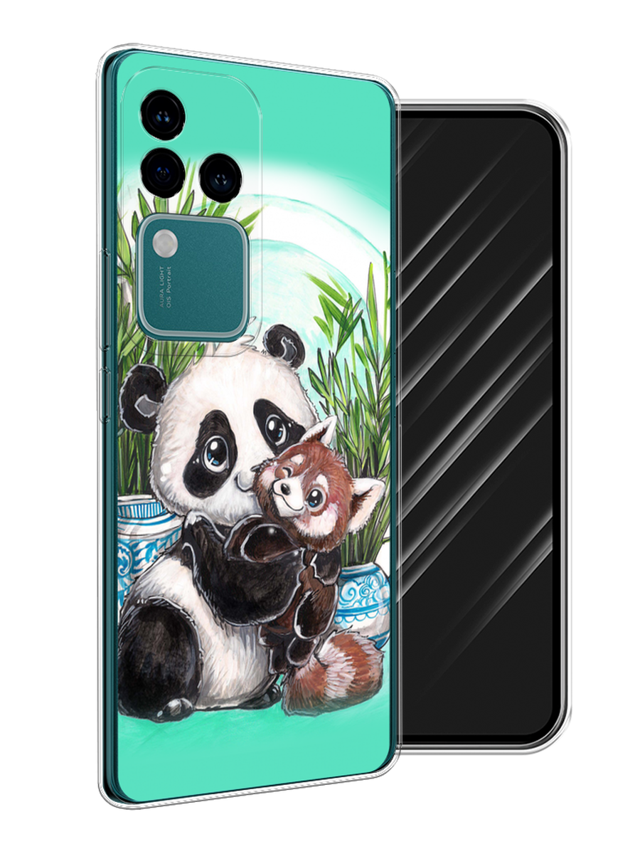

Чехол Awog на Vivo V30 Pro/S18 Pro "Друзья зверята", Бирюзовый;белый;черный, 2610050-1