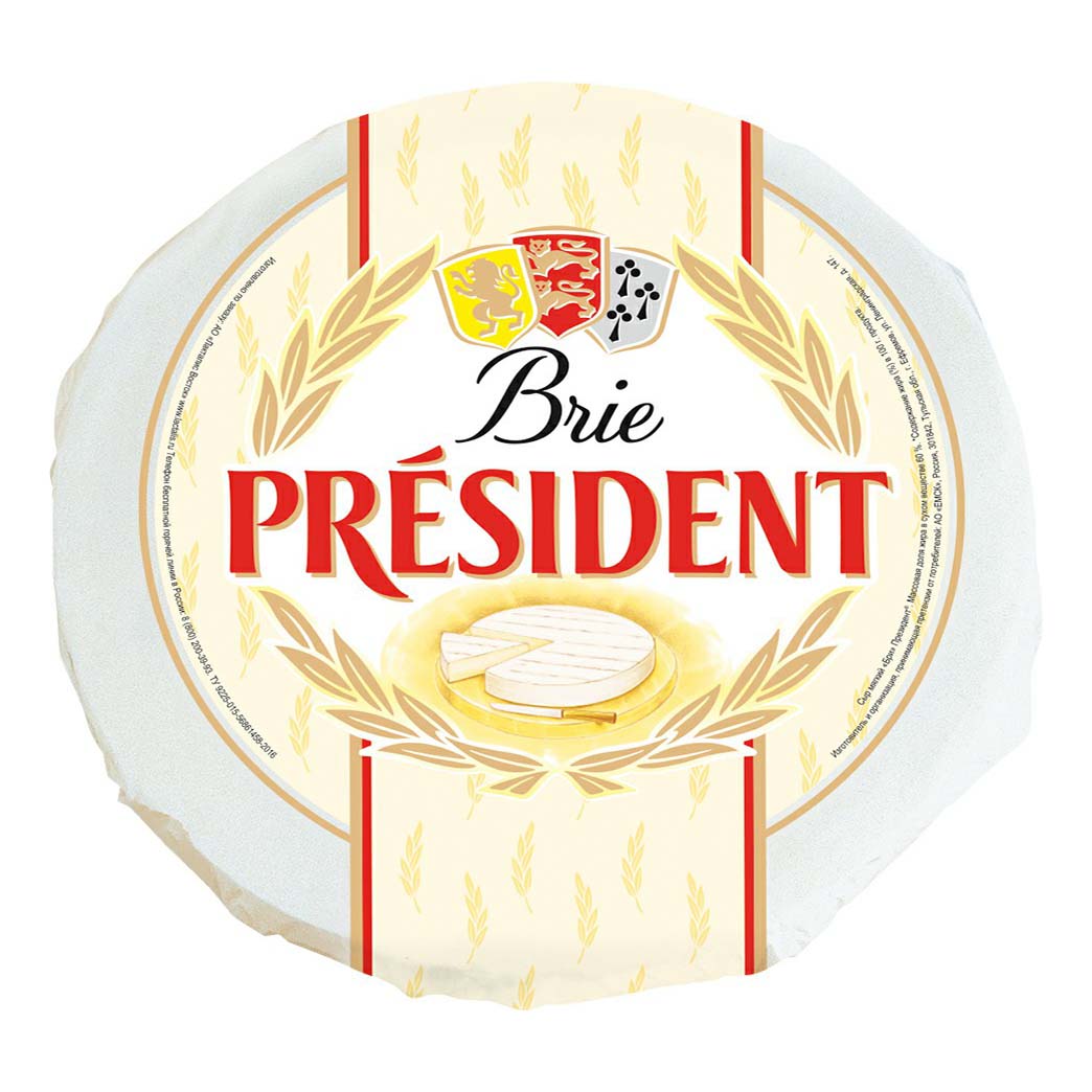 

Сыр мягкий President Бри President 60%