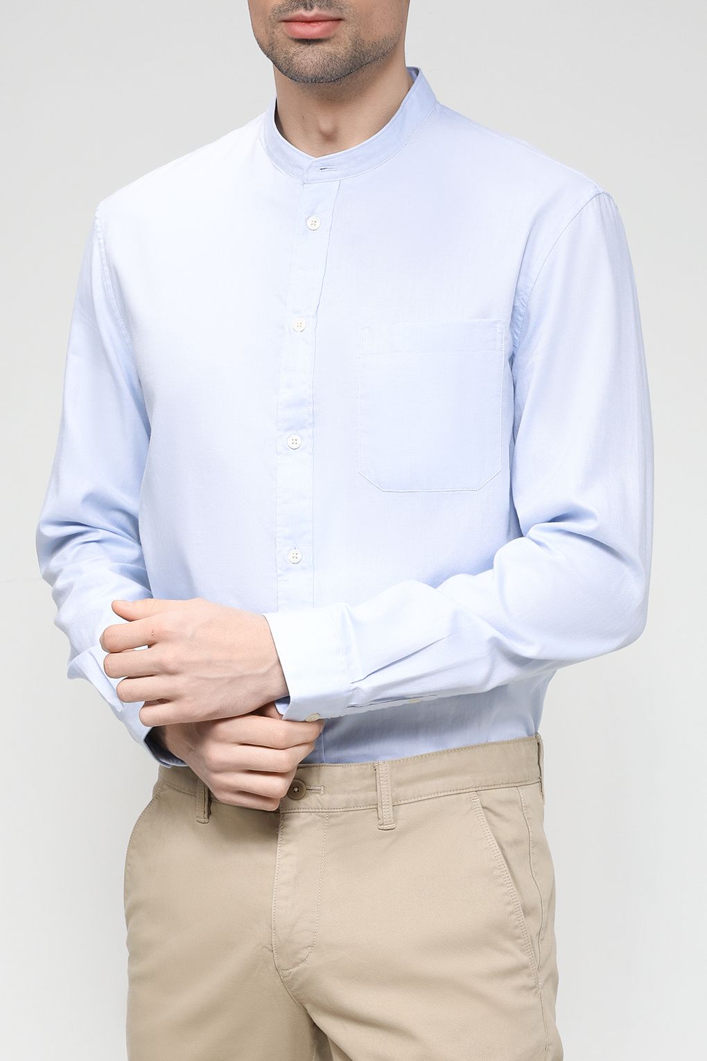 

Рубашка мужская Marc O'Polo Denim M62 0840 42068 голубая XL, Голубой, M62 0840 42068
