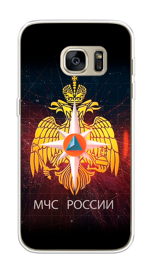 

Чехол Awog на Samsung Galaxy S7 "МЧС России", Черный;желтый;красный, 24550-5