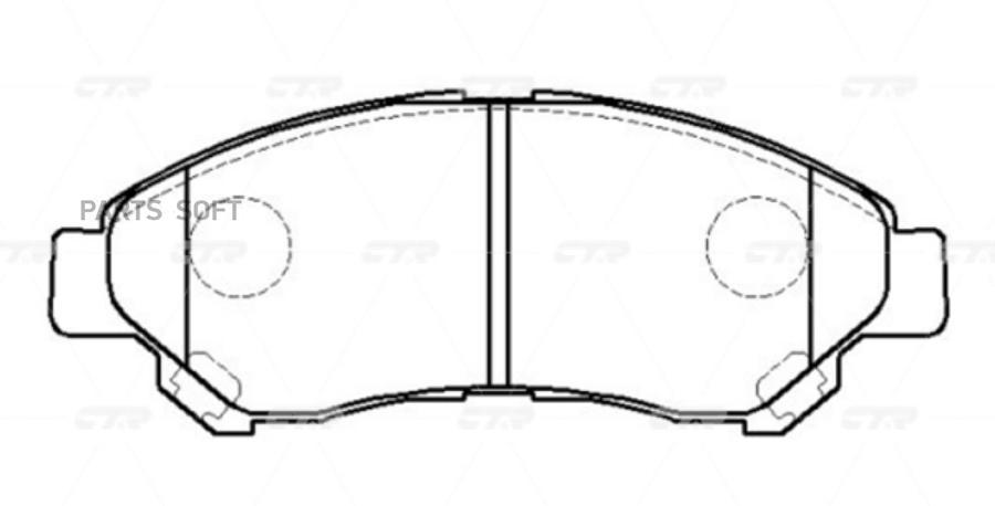 

Тормозные колодки Ctr передние дисковые GK1180