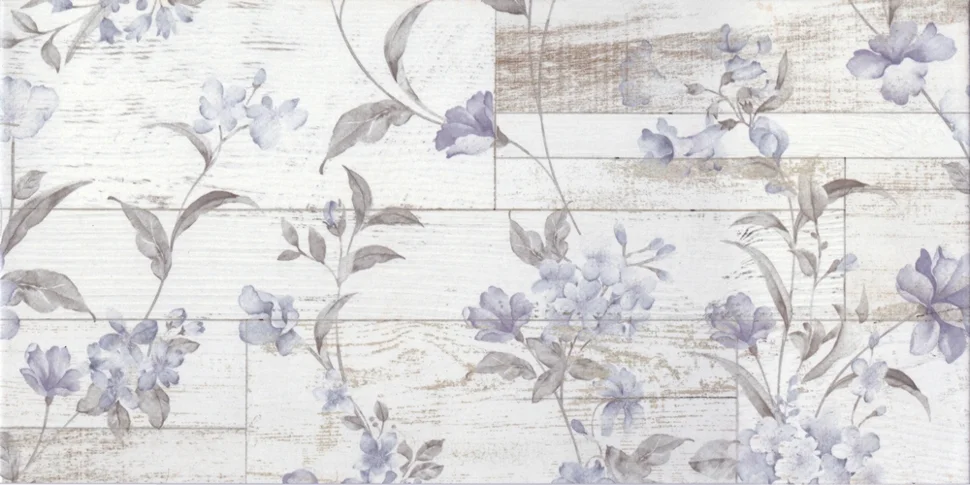 

Плитка GLOBAL TILE San Remo белое панно 1 стена 25х50 арт.GT14VG