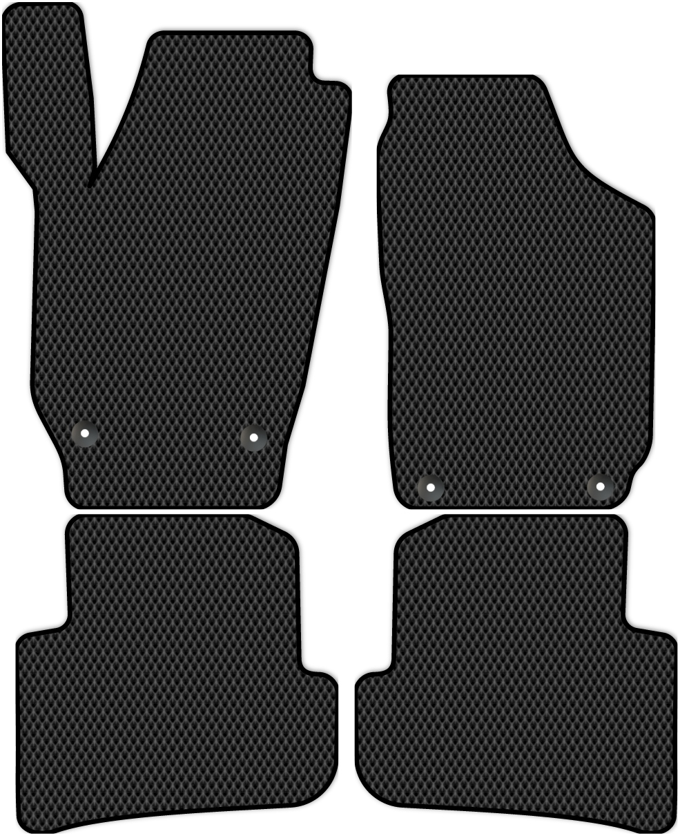 

Коврики ЭВА в салон для Skoda Fabia 2 (5J2, 5J5) 2007 - 2015, 4 шт. черный, 4401-S4YL-H