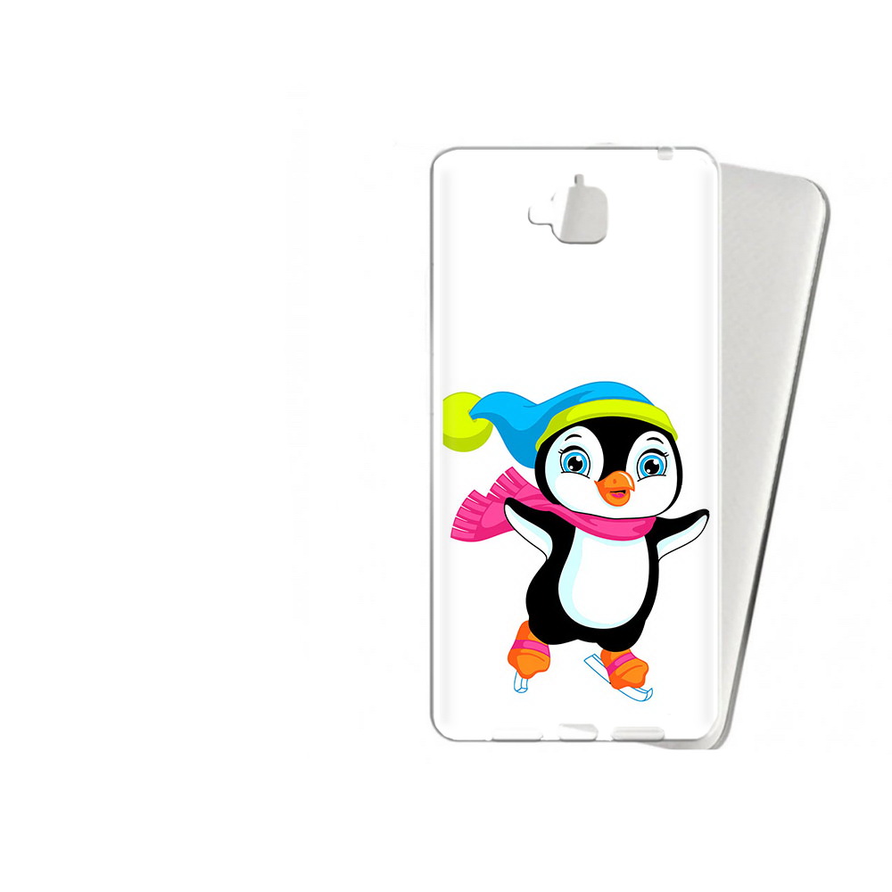 

Чехол MyPads Tocco для Huawei Enjoy 5 пингвин на коньках (PT24942.37.540), Прозрачный, Tocco