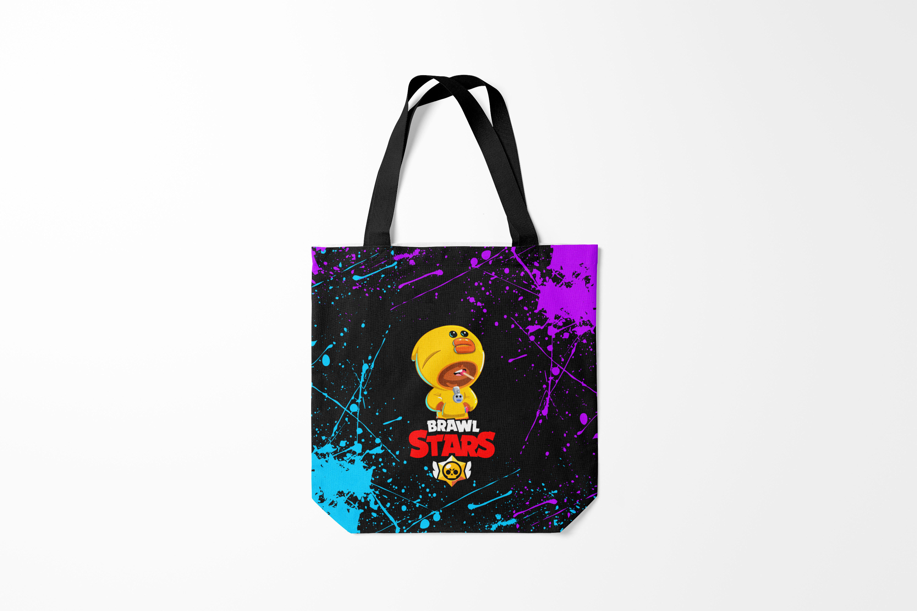 

Сумка шoппер унисекс Burnettie Brawl Stars SALLY LEON, черный; желтый, Brawl Stars SALLY LEON