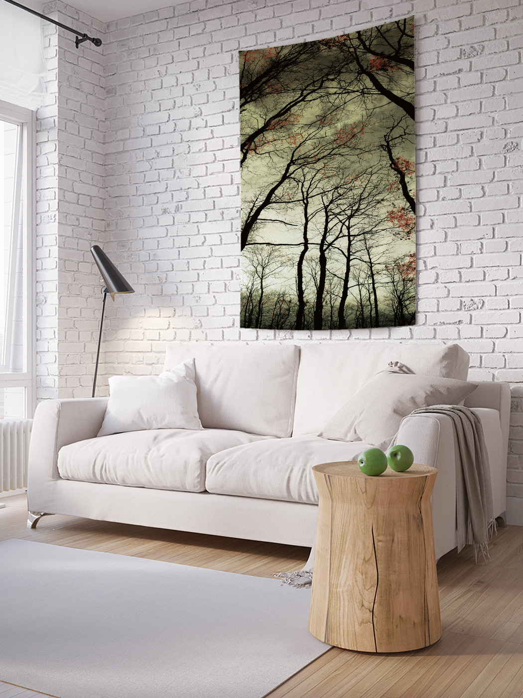

Вертикальное фотопанно на стену JoyArty Лесной круг 150x200 см, Лесной круг